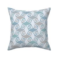 blue-grey trellis swirl