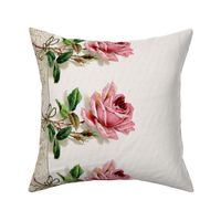 Georgiana  ~ Rose Swag Border Print ~ Dauphine ~ Double 