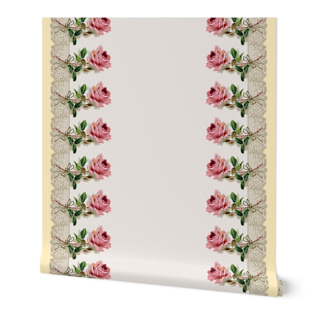 Georgiana  ~ Rose Swag ~ Trianon Cream ~ Double Border