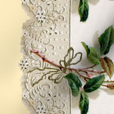 Georgiana  ~ Rose Swag ~ Trianon Cream ~ Double Border