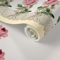 Georgiana  ~ Rose Swag ~ Trianon Cream ~ Double Border