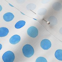 Watercolor Dots: Cobalt