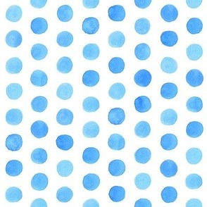 Watercolor Dots: Cobalt