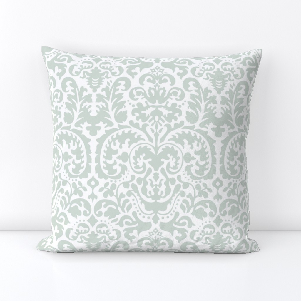 Anna Jacquard white/sage