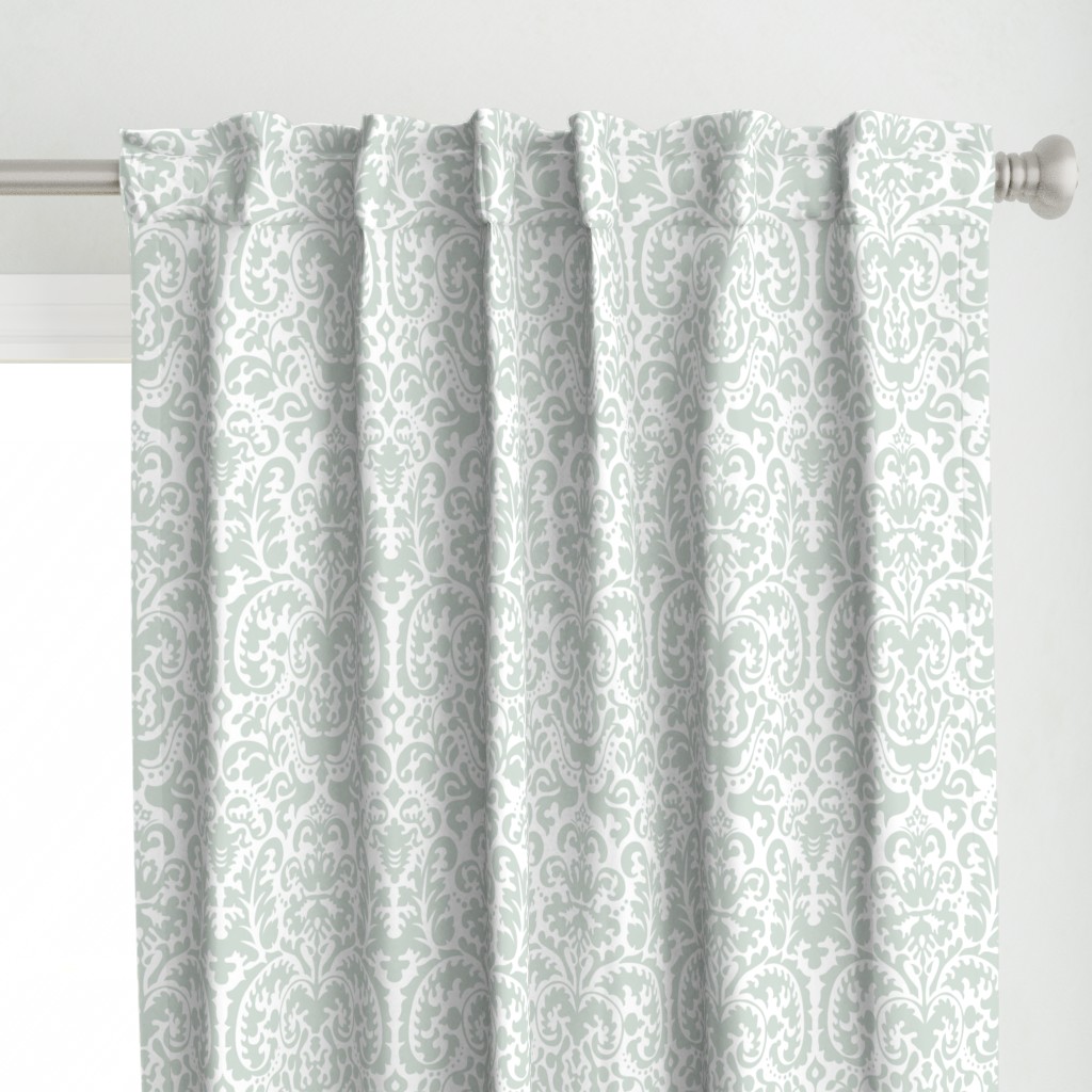 Anna Jacquard white/sage