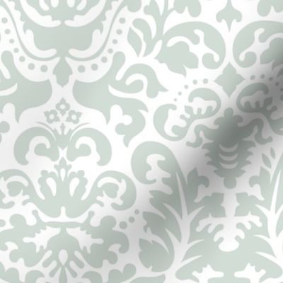 Anna Jacquard white/sage