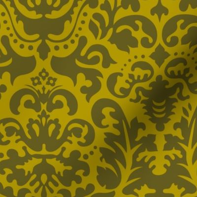 Anna Jacquard gold/green