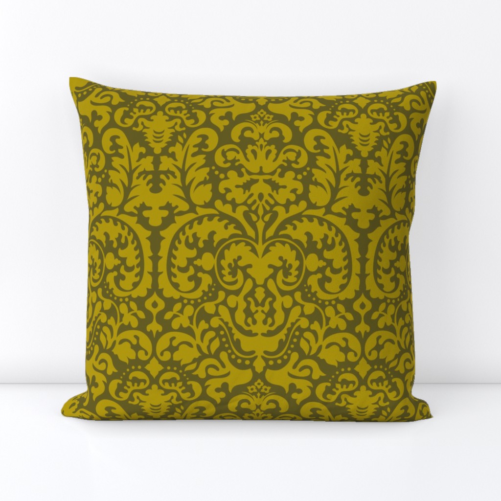 Anna Jacquard green/gold