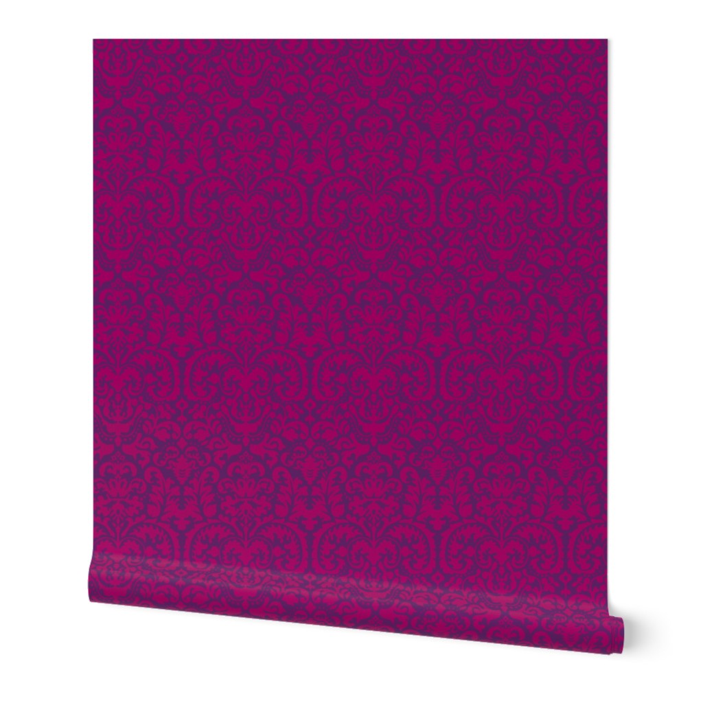 Anna Jacquard plum/raspberry