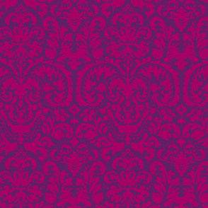 Anna Jacquard plum/raspberry