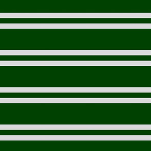 Green and Silver Spirit Stripes