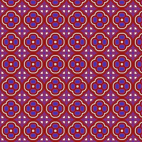 Red and Blue Mosaic Small
