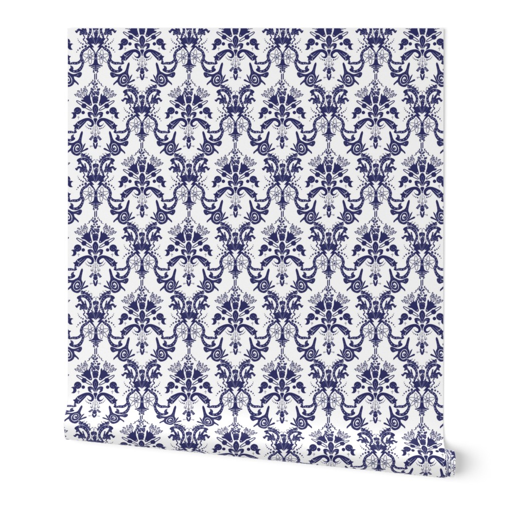 Cosmic Space Damask in lavender