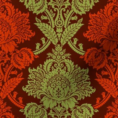 Rococo Damask 3d