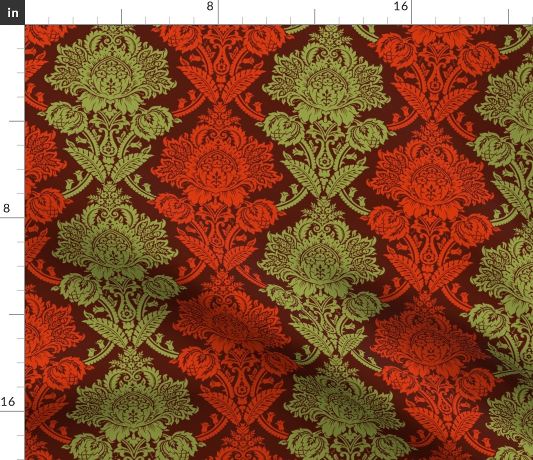 Rococo Damask 3d