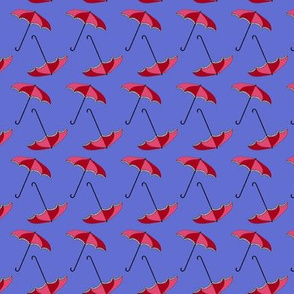 Umbrellas in a row
