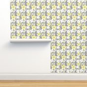 Mod Floral Yellow and Gray 2