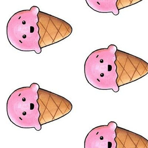 Kawaii ice cream side