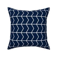 Chevron // Navy // on the 90