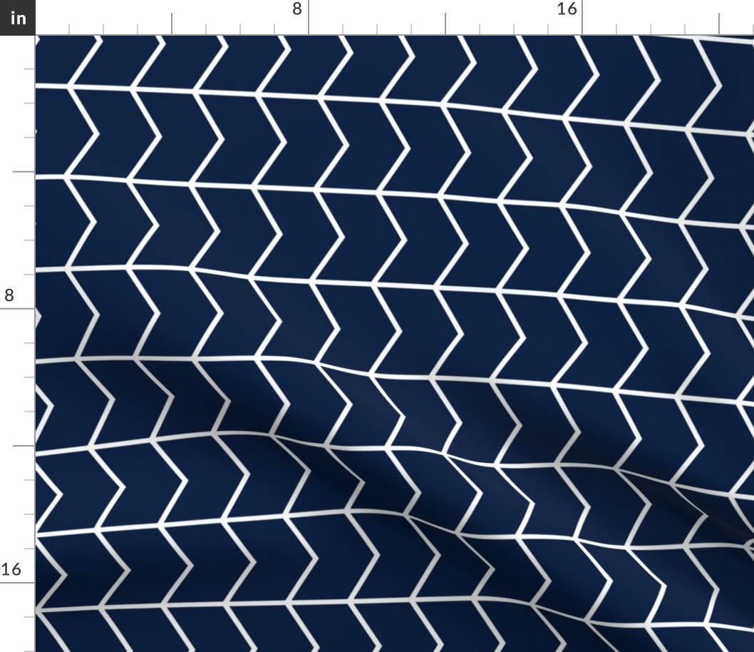 Chevron // Navy // on the 90