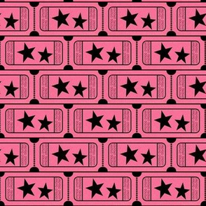 Carnival Ticket Stars Binary I Love You Pink
