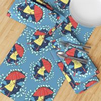 splish splash umbrella print