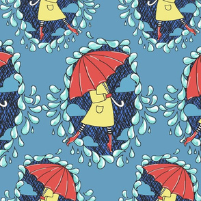 splish splash umbrella print