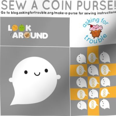 Little Ghost Coin Purse - Cut & Sew Pattern