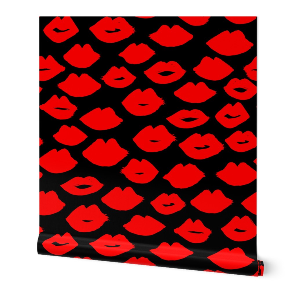 lips // lipstick fashion beauty makeup love valentines red girly print