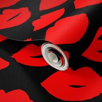 lips // lipstick fashion beauty makeup love valentines red girly print