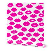 lips // lipstick beauty kiss valentines love pink illustration