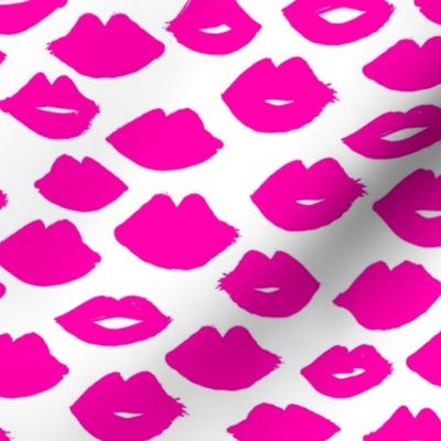lips // lipstick beauty kiss valentines love pink illustration