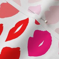 lips // lipstick fashion beauty makeup valentines kiss love fabric illustration pattern for girls