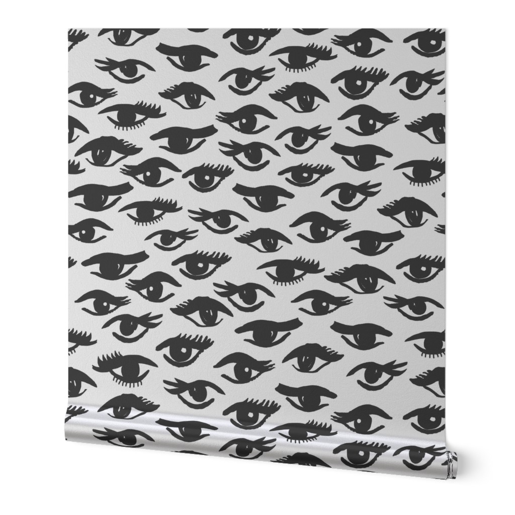 eyes // mascara beauty makeup vintage black and white beauty girly print