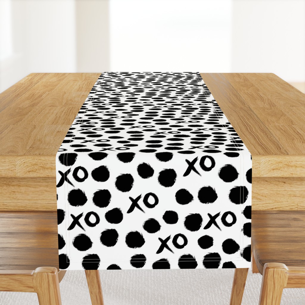 XOXO - Black and White Valentines Love design by Andrea Lauren 
