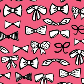 bows // girly fashion print for sweet little cute girls fashion beauty theme illustration pattern