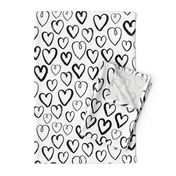 heart // black and white love heart valentines trendy 2016 design