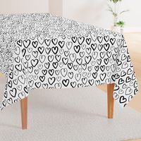 heart // black and white love heart valentines trendy 2016 design