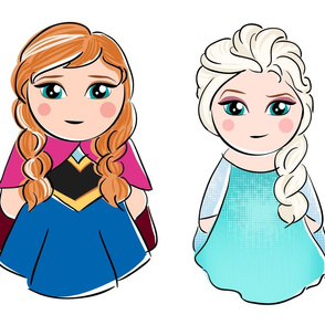 Elsa & Anna Dolls