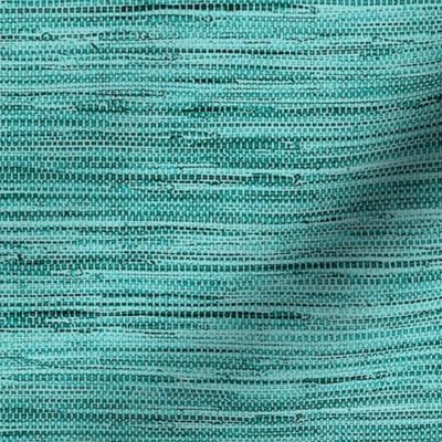 Grasscloth Fabric and Wallpaper in Aquamarine