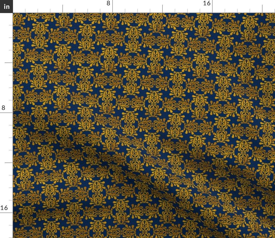 GOLDEN_LAPIS-DAMASK