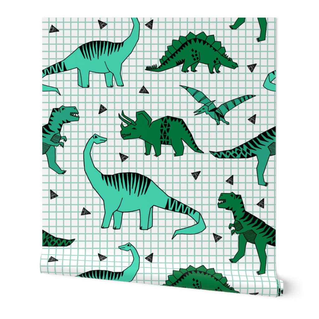 dino // green dinos dinosaurs prehistoric kids t-rex