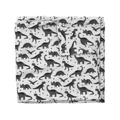 dinos // charcoal kids baby boys grid nursery