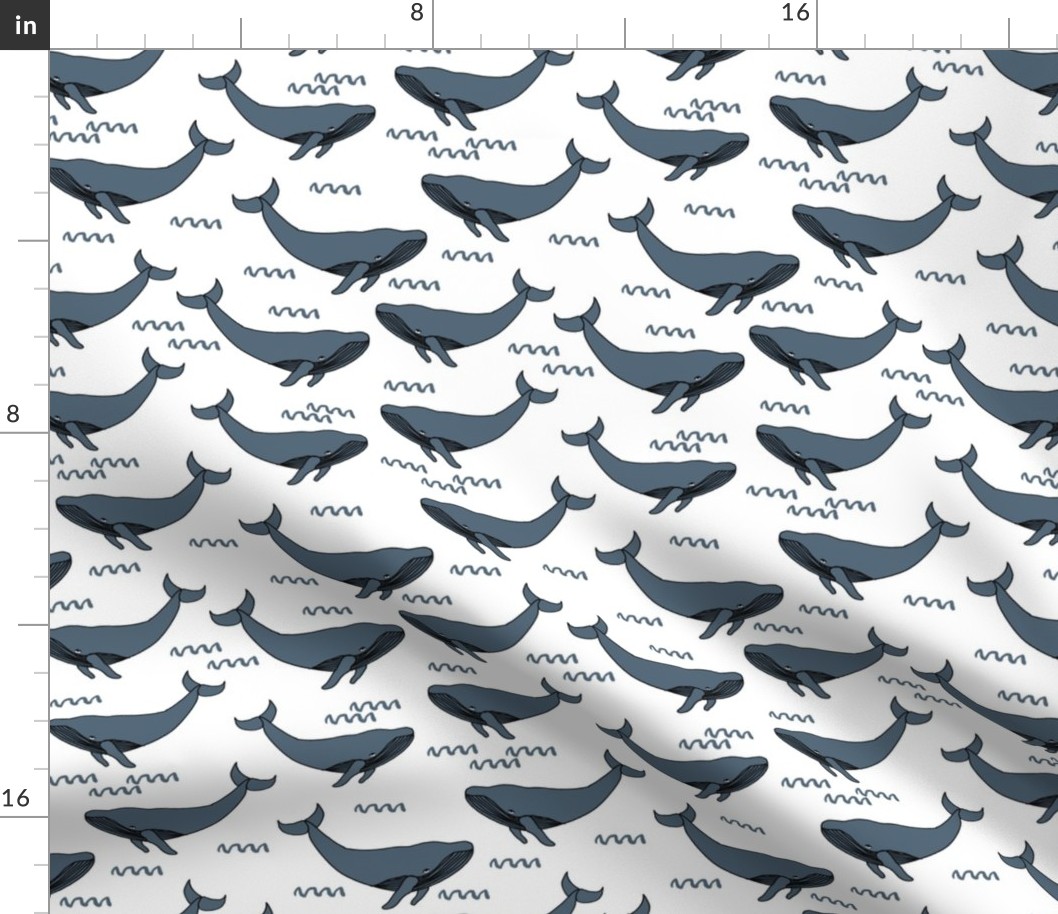 whale // sea creature kids animals nautical ocean 