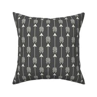 Dark Gray & Cream Tribal Arrows