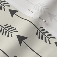 Cream & Dark Gray Tribal Arrows