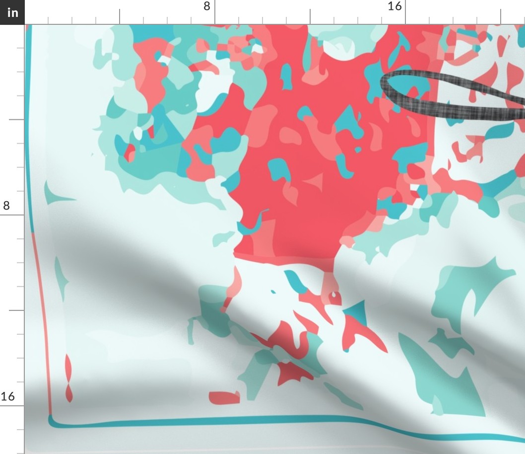 Hello World Crib Sheet // coral