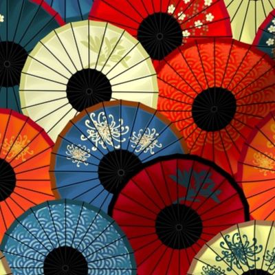 Chinese umbrellas (medium scale)