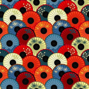 Chinese umbrellas (medium scale)