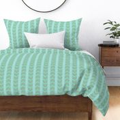 Herringbone Stripe in Aqua